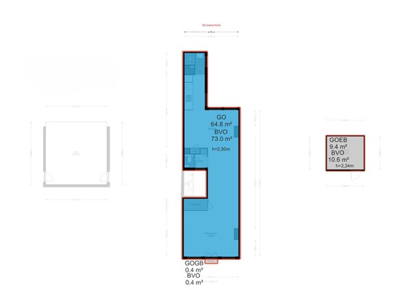 Floor plan - Nieuwe Prinsengracht 48-2, 1018 VS Amsterdam 